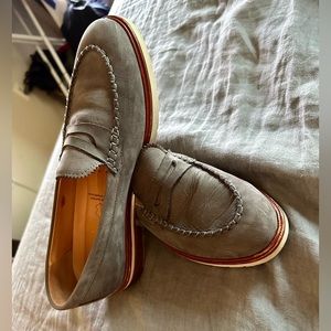 Samuel Hubbard Grey Tailored Traveler Loafers